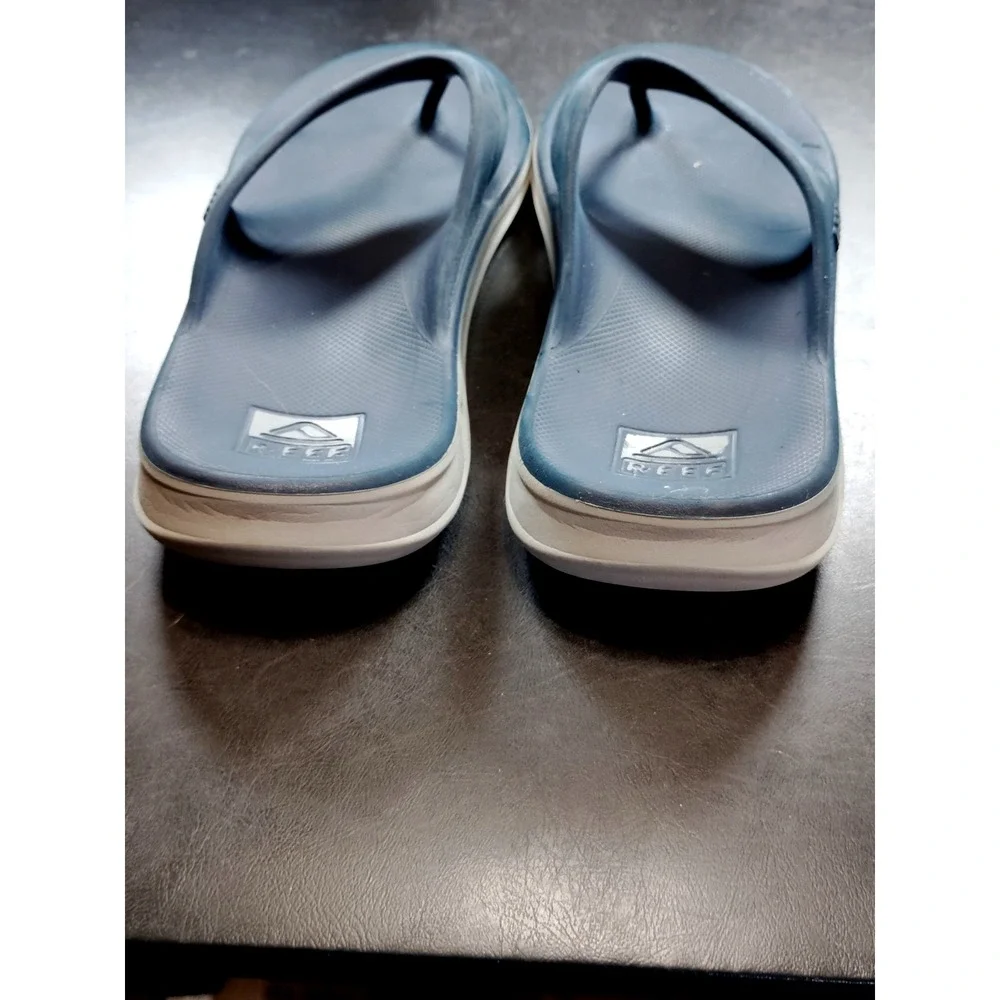 Reef Cushion Phantom Flip Flops Sandals Men 12 Navy Blue Comfort Arch Support